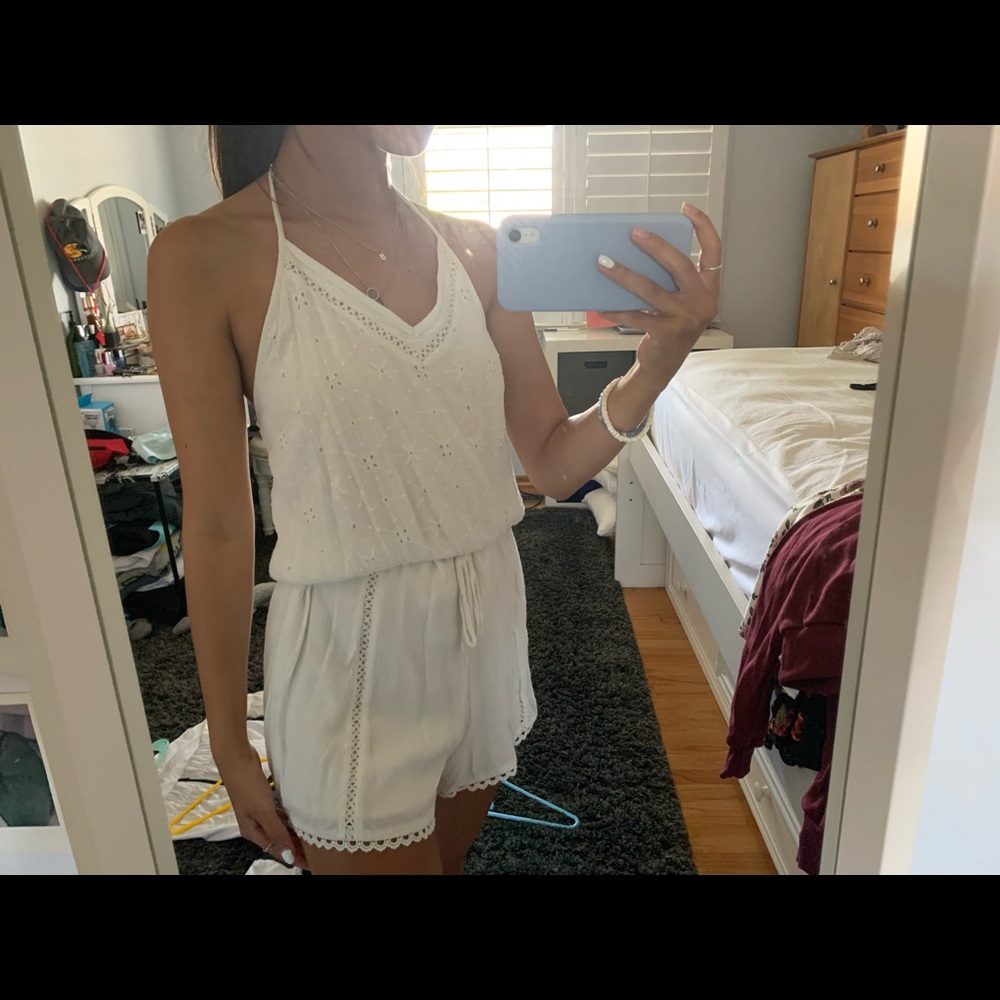White Halter Romper!